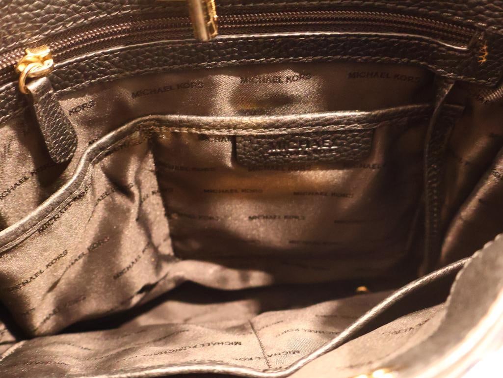 Three Black Leather Michael Kors Purses - 12