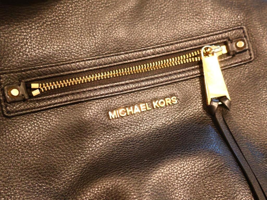 Three Black Leather Michael Kors Purses - 3