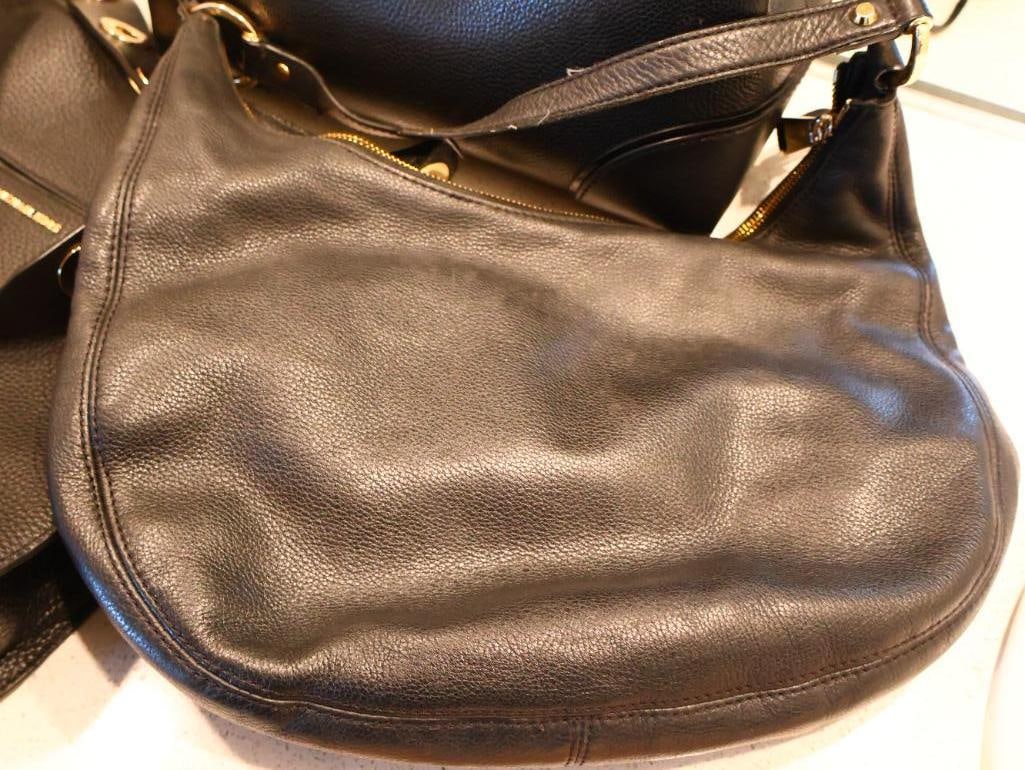Three Black Leather Michael Kors Purses - 5