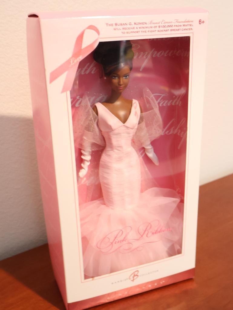 Romantic Interlude Barbie 1996, Pink Ribbon Barbie 2006 - 4