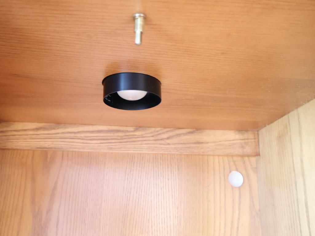 Two matching vintage oak display cabinets or curios - 4