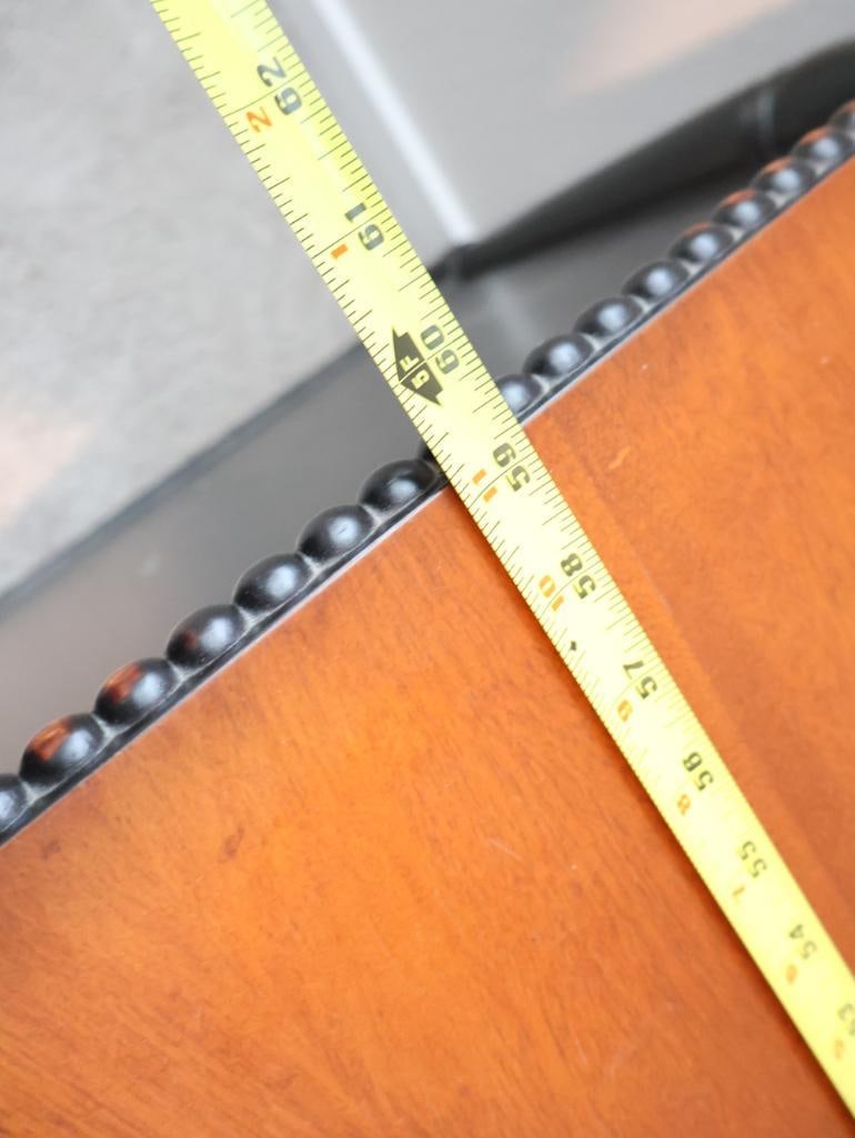 Wood with Black Accent media console - 9