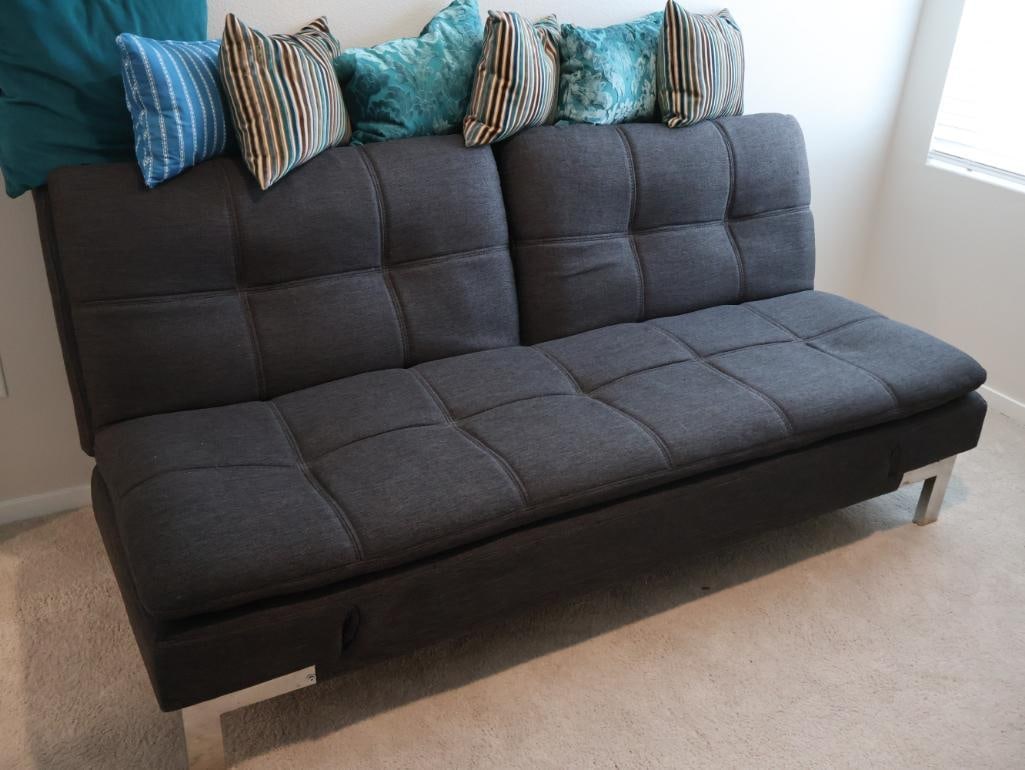 Serta Dream Convertible Boca Sofa in Charcoal (1 of 18)