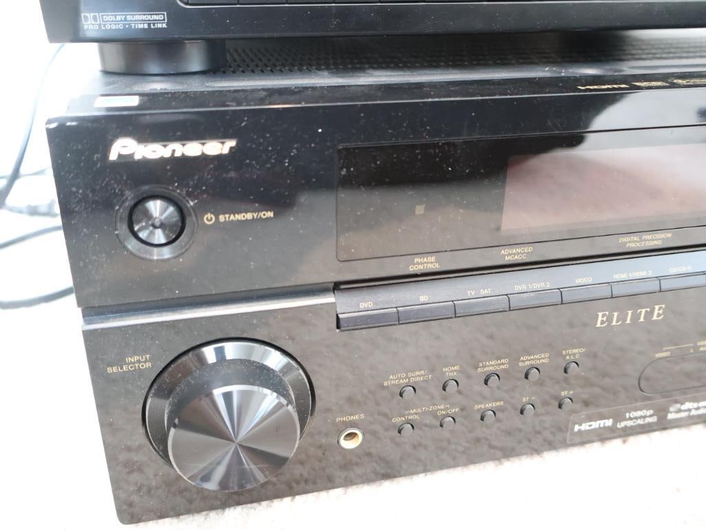 Pioneer Elite Receiver and Sony Audio FM Stereo - 2