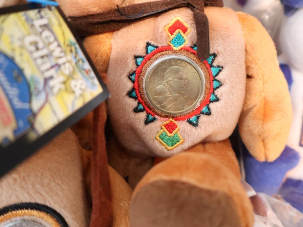 Collection of Limited Treasures State Quarter Coin Bears - 2