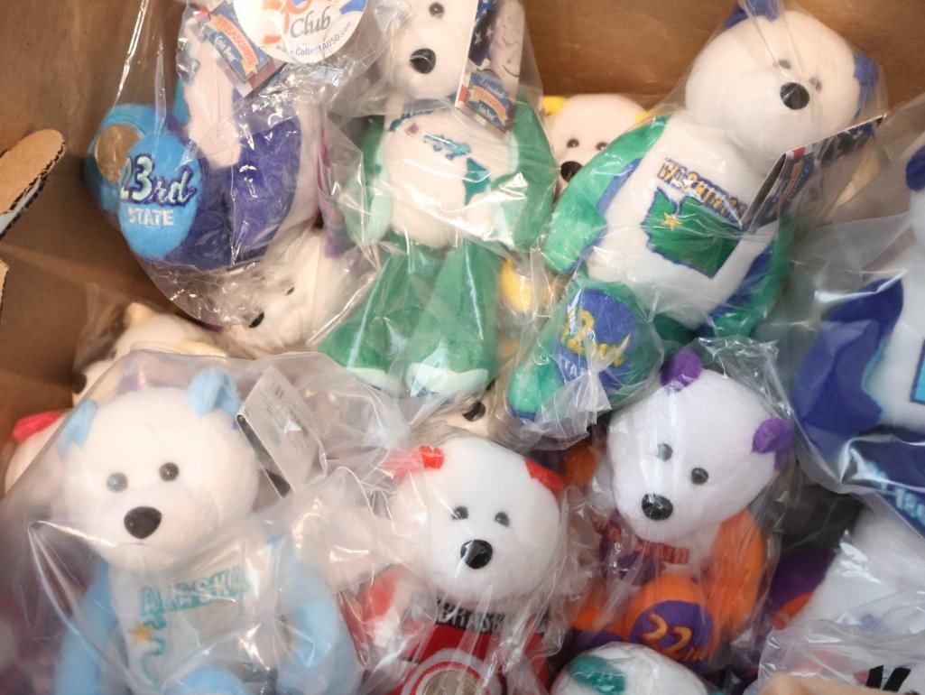 Collection of Limited Treasures State Quarter Coin Bears - 6