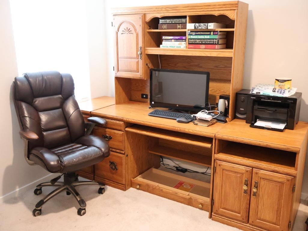 Home office desk and cabinet setup (1 of 18)