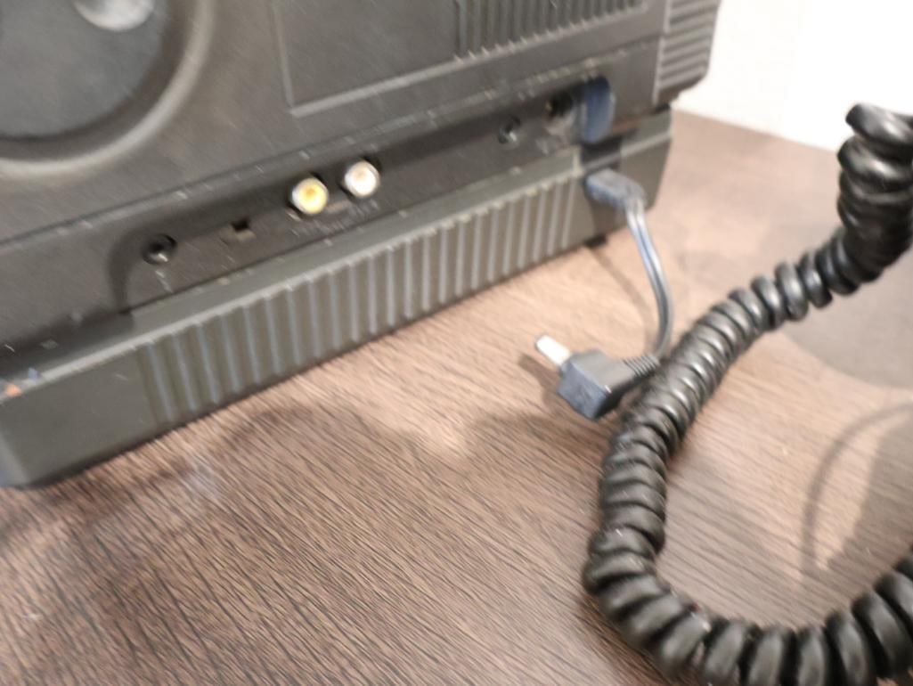 1980s Magnavox portable CRT television and a Electric Model 500 rotary telephone - 8