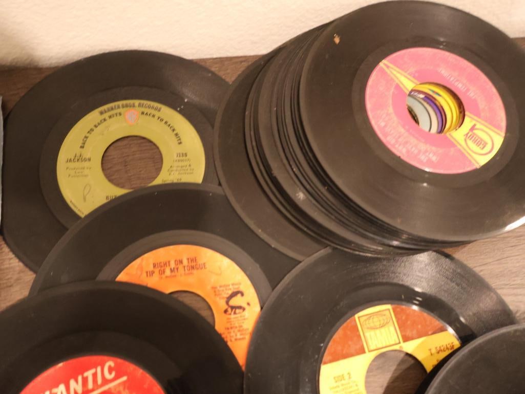 Collection of 7-inch vinyl records 45 RPM - 10