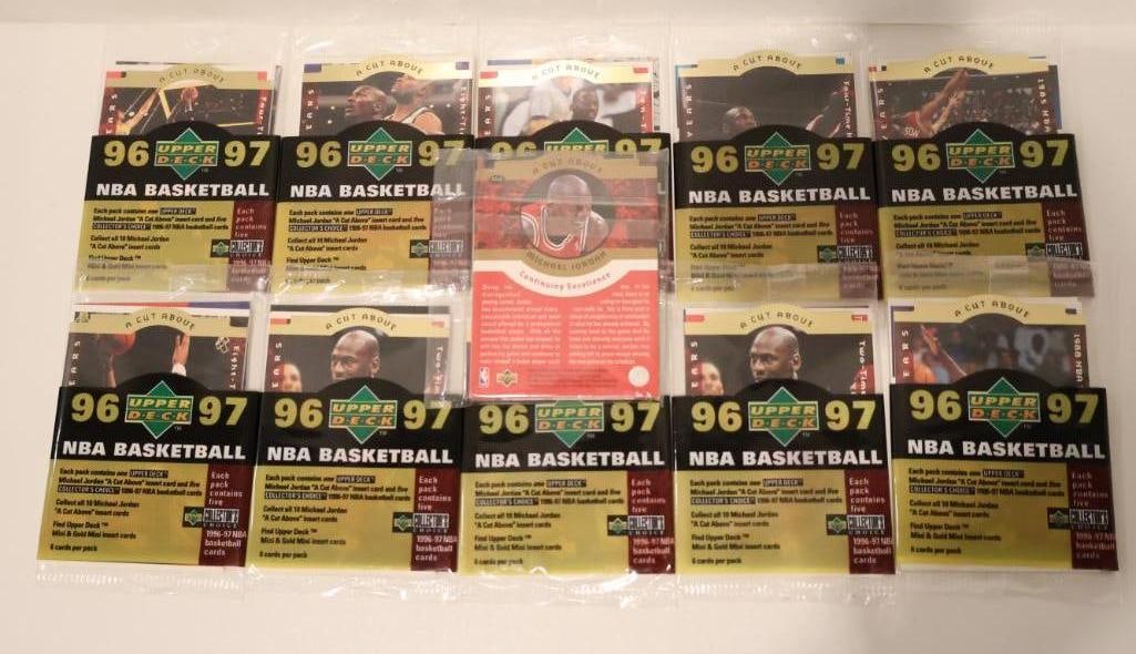 Collection of Upper Deck 96 & 97 NBA Basketball 'A Cut Above' Sets (1 of 7)