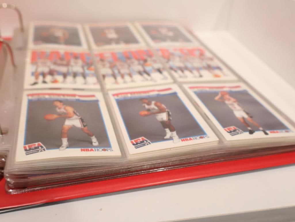 NBA Hoops Collector's Album featuring 92 USA Basketball Team and more - 2