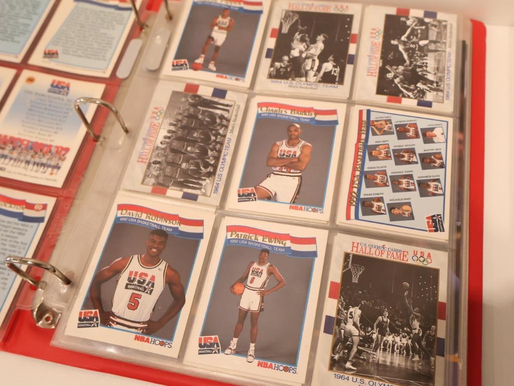 NBA Hoops Collector's Album featuring 92 USA Basketball Team and more - 4