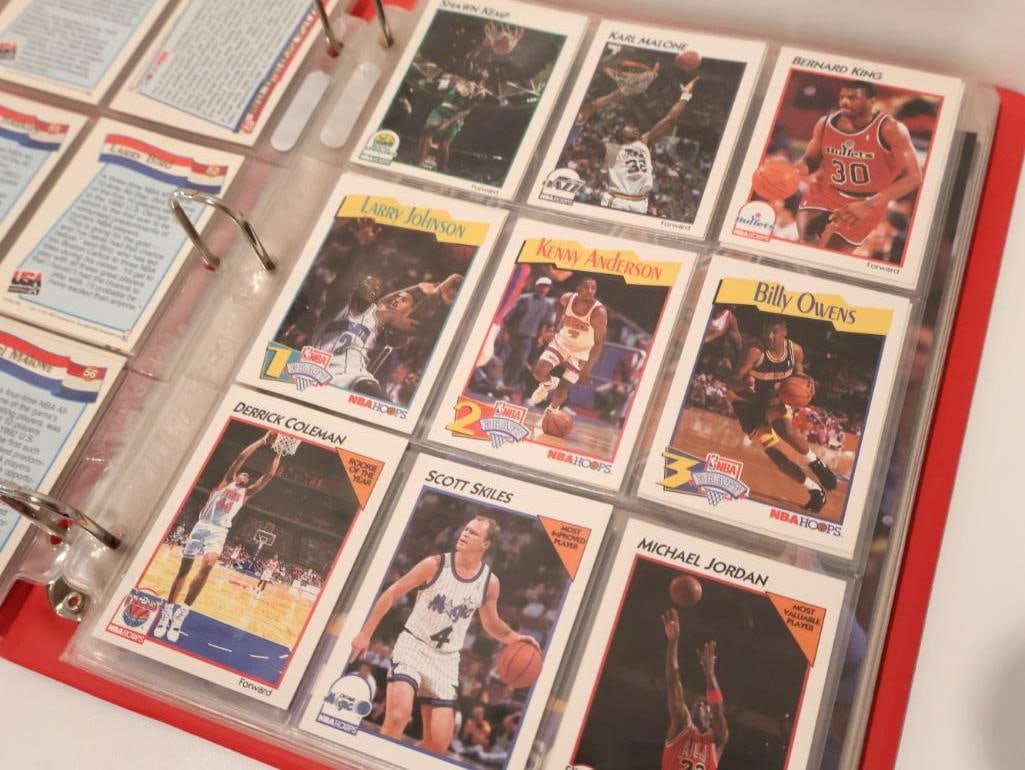 NBA Hoops Collector's Album featuring 92 USA Basketball Team and more - 6