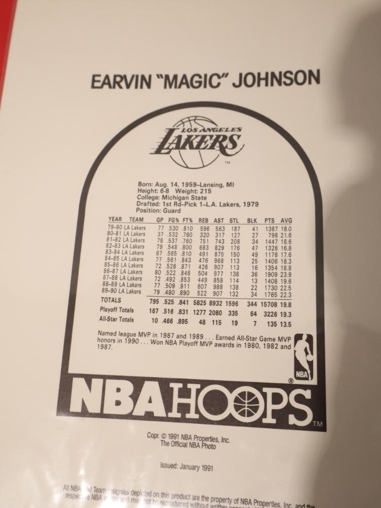 NBA Hoops Collector's Album featuring 92 USA Basketball Team and more - 9