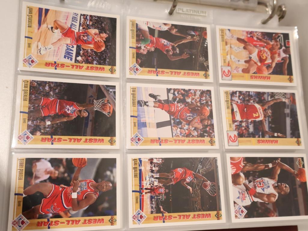 Vintage Basketball Collectors Card Album Filled with cards - 10