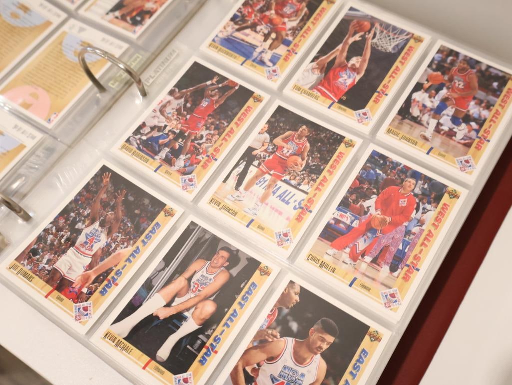 Vintage Basketball Collectors Card Album Filled with cards - 12