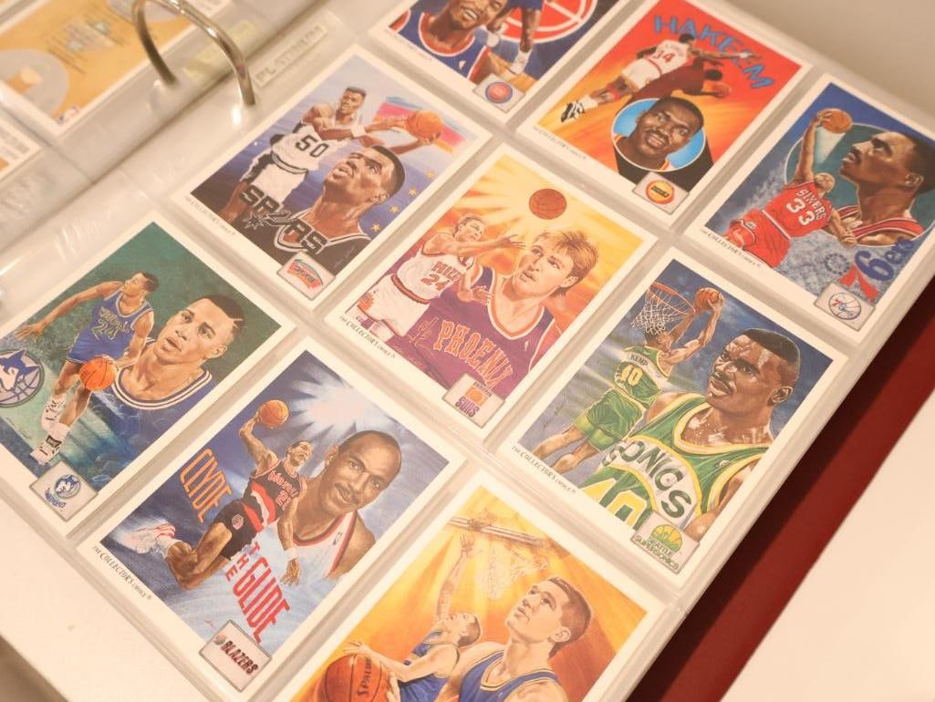 Vintage Basketball Collectors Card Album Filled with cards - 18
