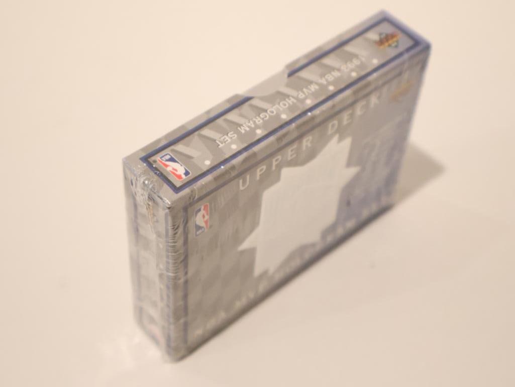 Factory-sealed 1992-93 Upper Deck NBA MVP Hologram Set - 4