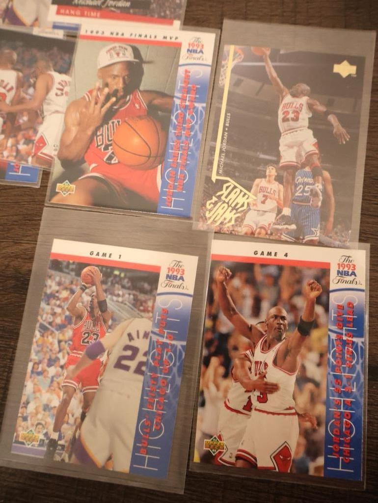 Collection of various Michael Jordan basketball trading cards - 7
