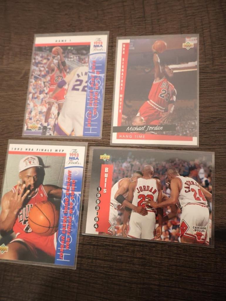 Collection of various Michael Jordan basketball trading cards - 8