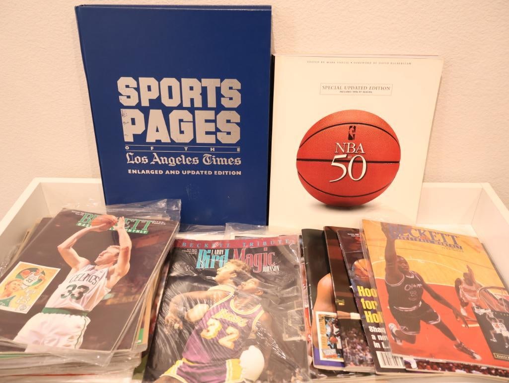 Collection of sports memorabilia features several significant books and magazines (1 of 13)