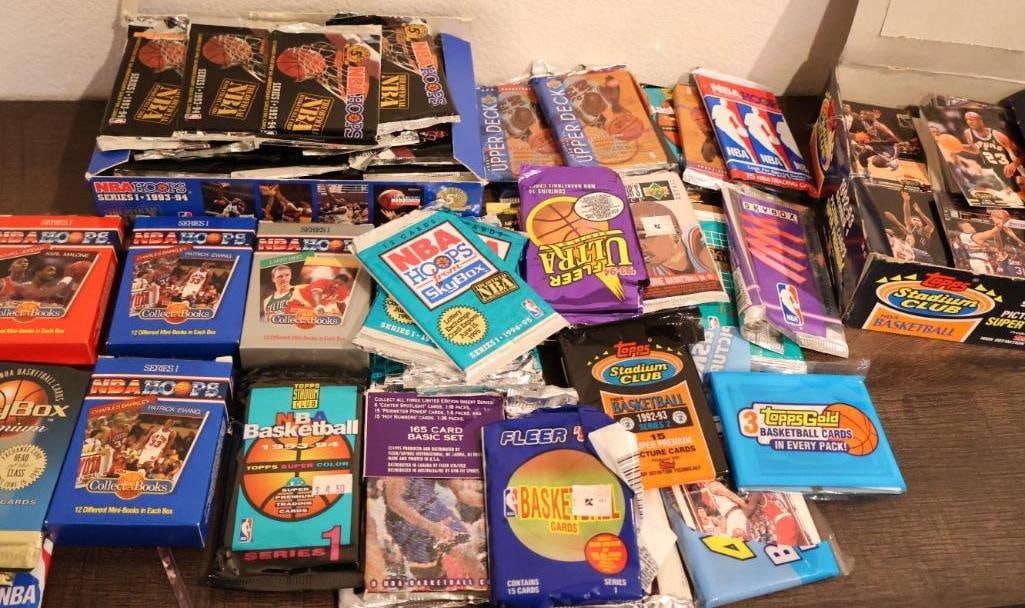 Collection of Opened NBA Cards with Packaging (1 of 10)