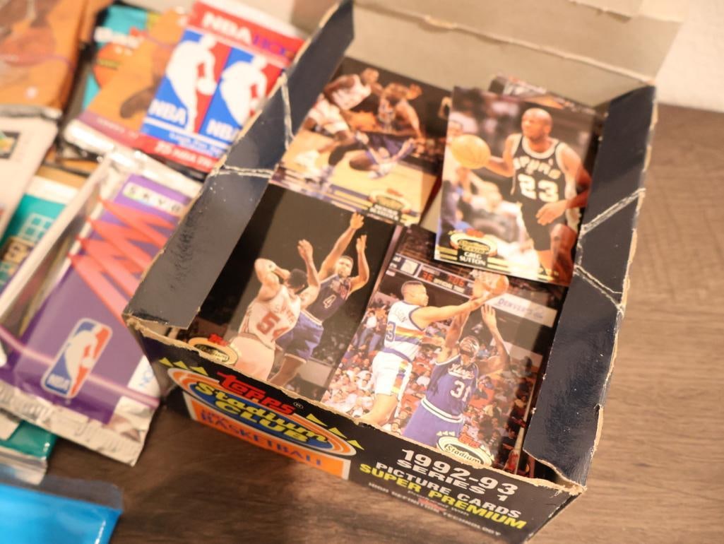 Collection of Opened NBA Cards with Packaging - 2