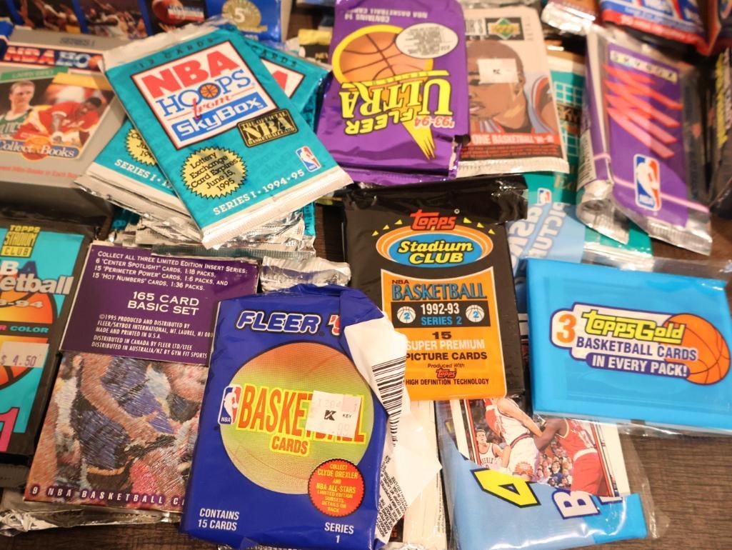 Collection of Opened NBA Cards with Packaging - 4