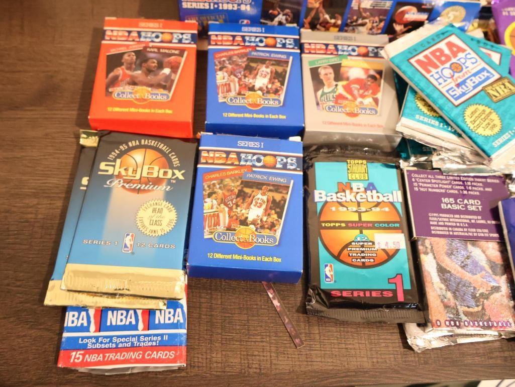 Collection of Opened NBA Cards with Packaging - 5