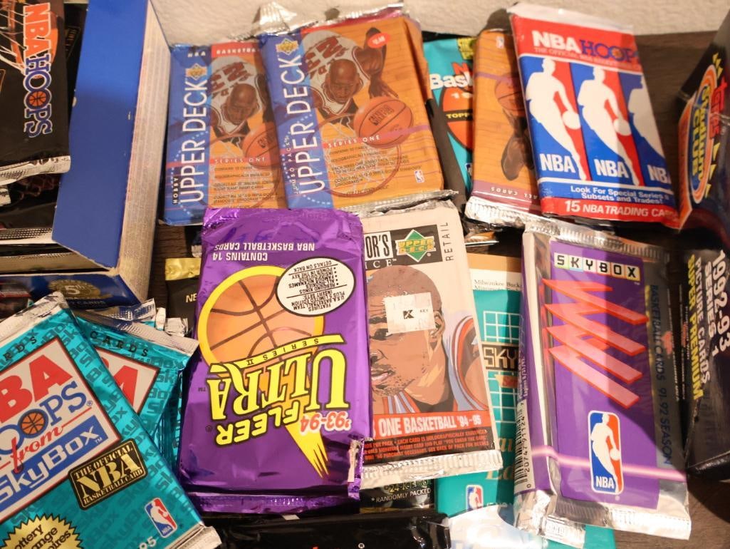 Collection of Opened NBA Cards with Packaging - 6