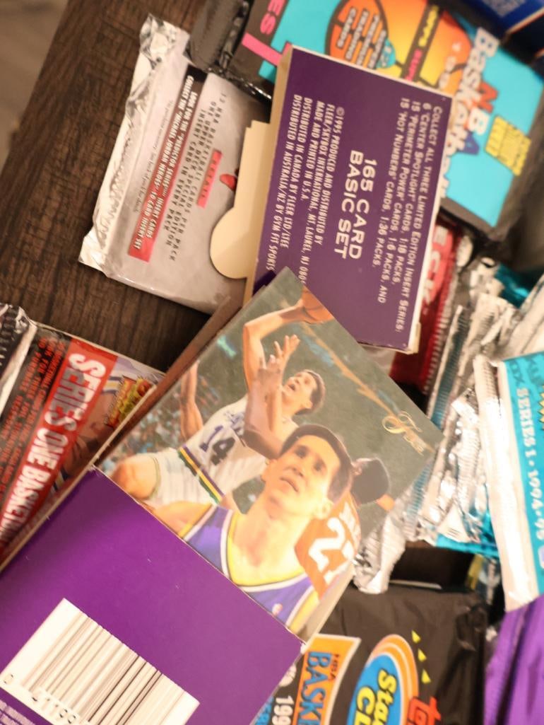 Collection of Opened NBA Cards with Packaging - 9