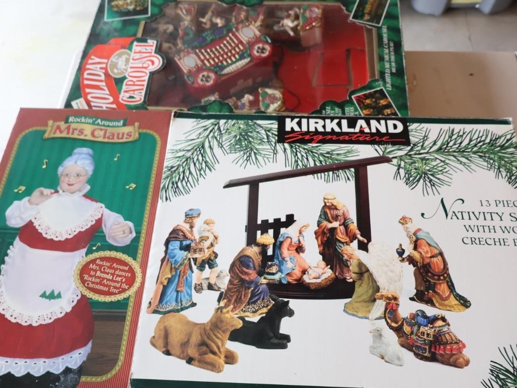 Rockin' Around Mrs. Claus, Kirkland Nativity Scene, and Holiday Carousel (1 of 7)