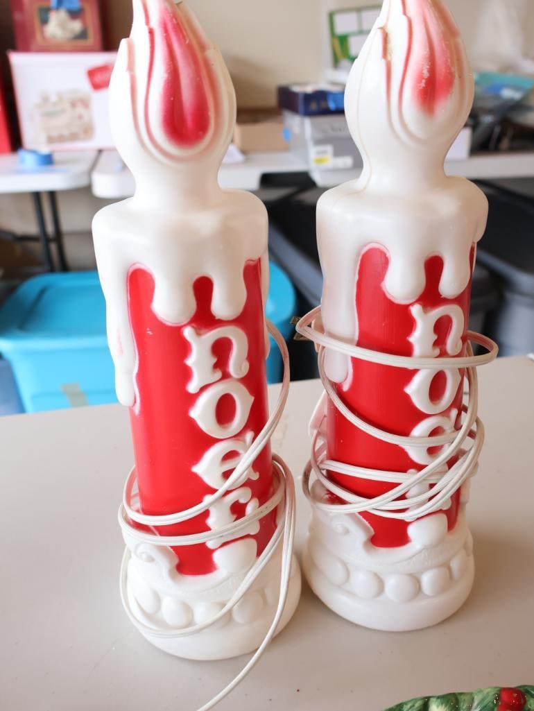 Two Vintage Small Table Top Blow Molds and More - 8