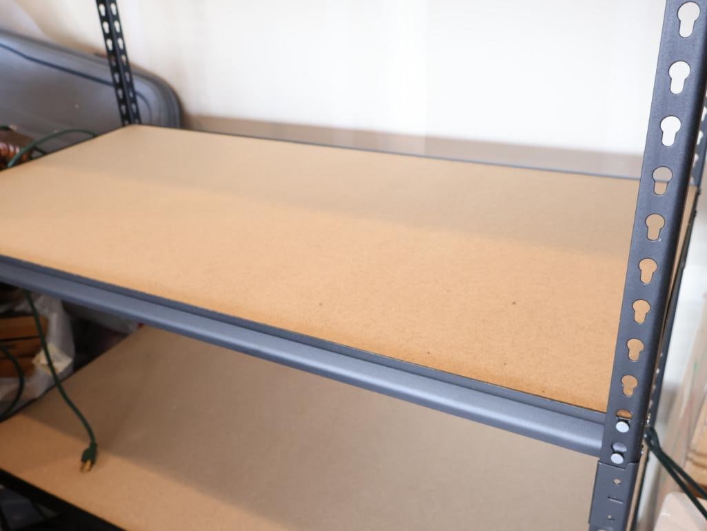 Metal Storage Rack with Four Shelves - 2