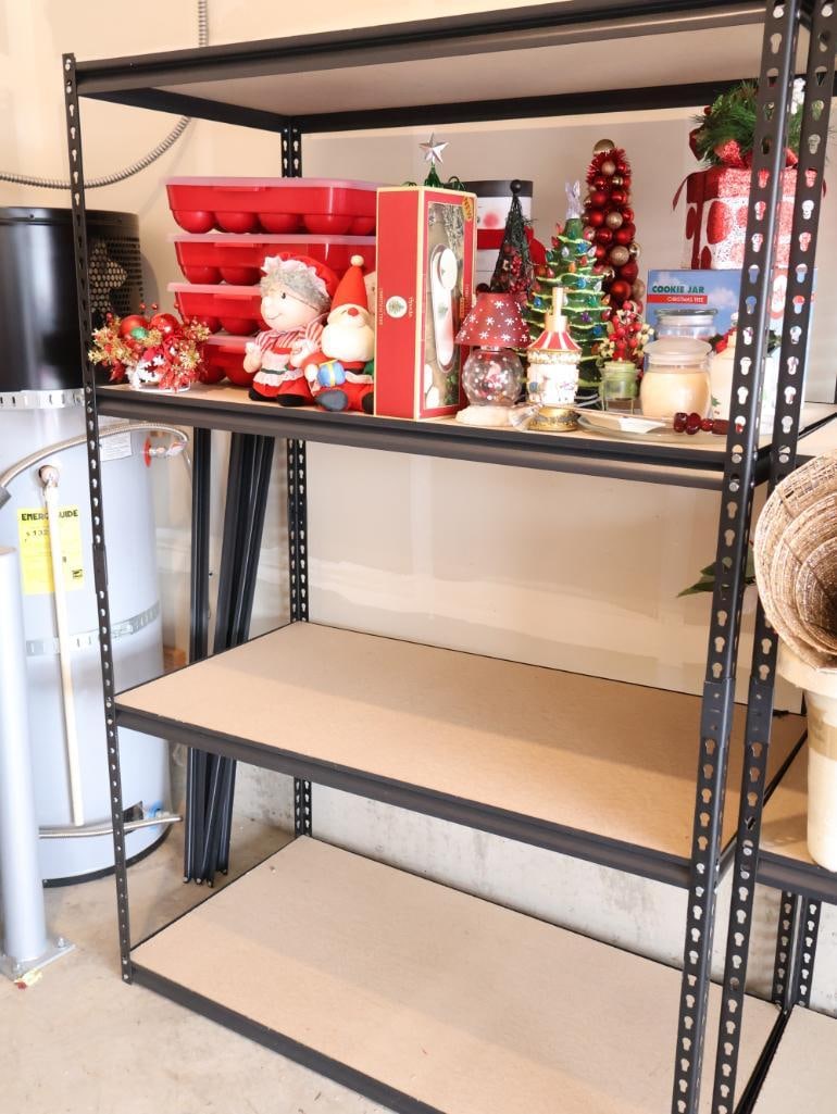 Metal Storage Rack with Four Shelves (1 of 3)