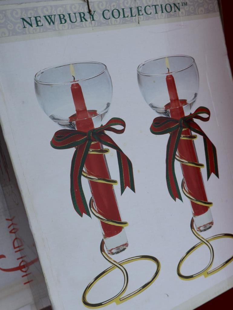 Two Large Bins with Holiday Pillows and Decor - 11