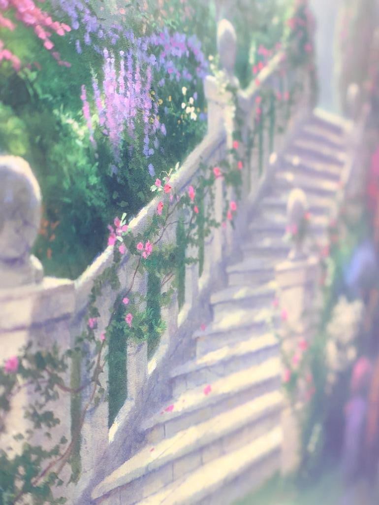 Thomas Kinkade Double Signed Hand Highlighted Gallery Print 'Stairway to Paradise' - 5