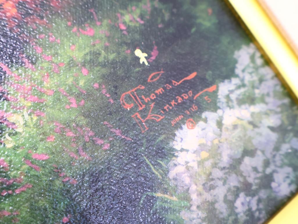 Thomas Kinkade Double Signed Hand Highlighted Gallery Print 'Stairway to Paradise' - 7
