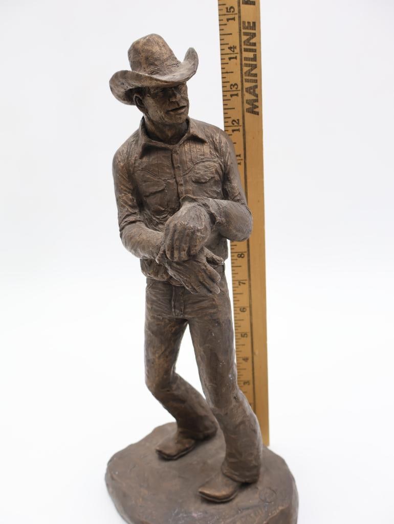 Vintage Michael Garman Western Statue 'T.J.' - 2