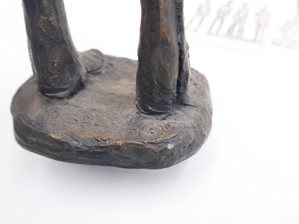 Vintage Michael Garman Western Statue 'Texan' - 11