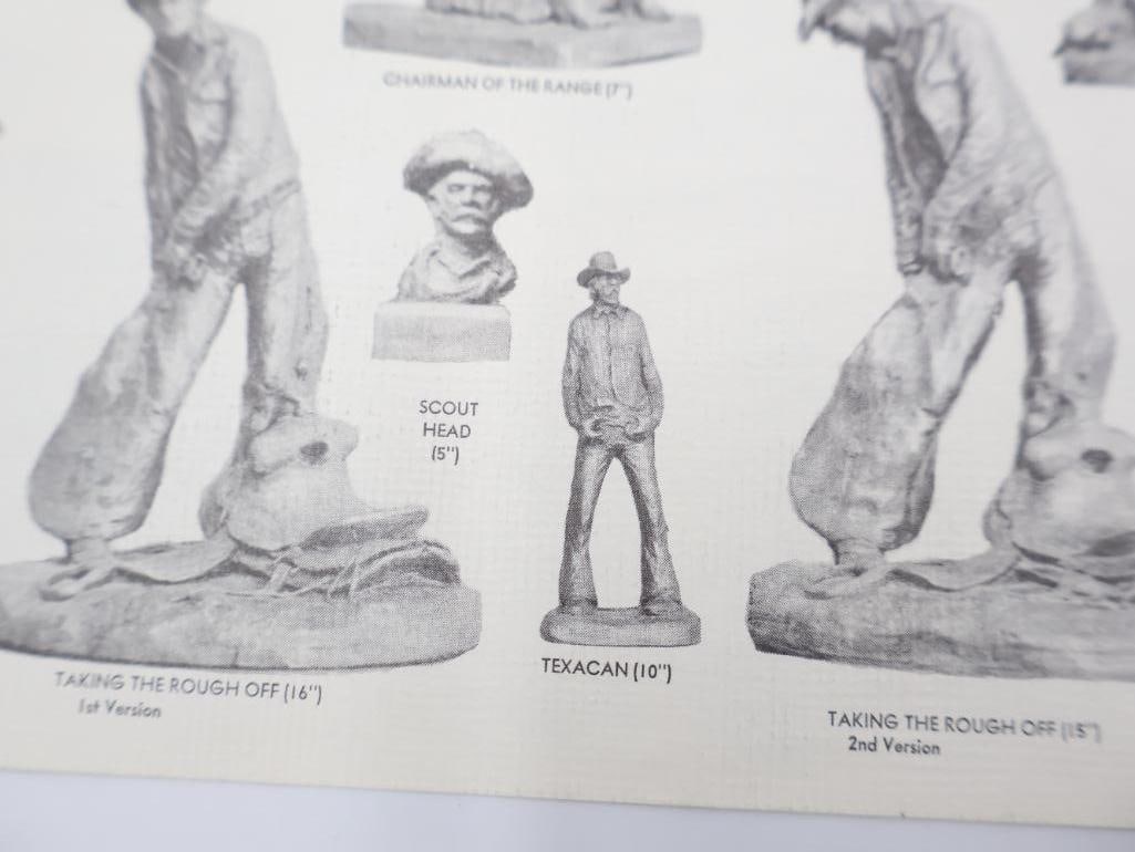 Vintage Michael Garman Western Statue 'Texan' - 13