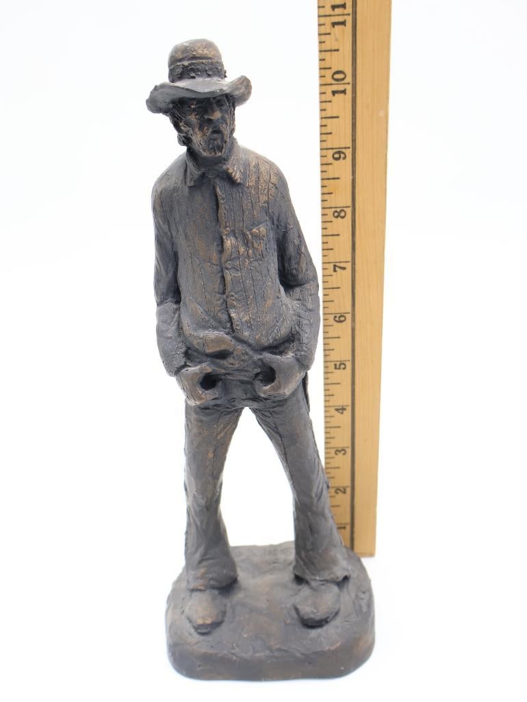 Vintage Michael Garman Western Statue 'Texan' - 2