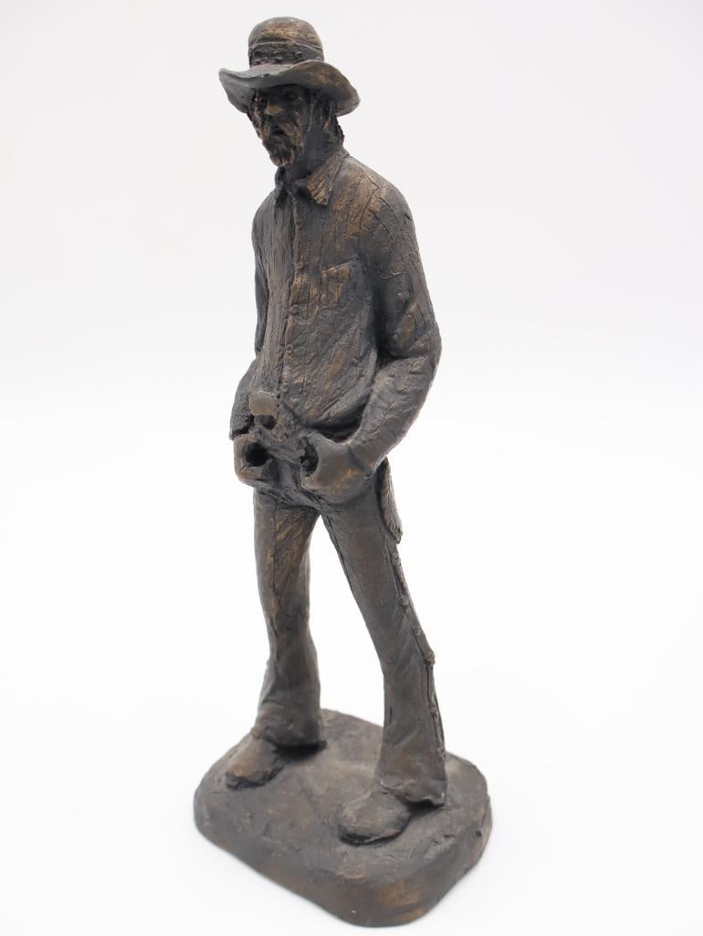 Vintage Michael Garman Western Statue 'Texan' - 3
