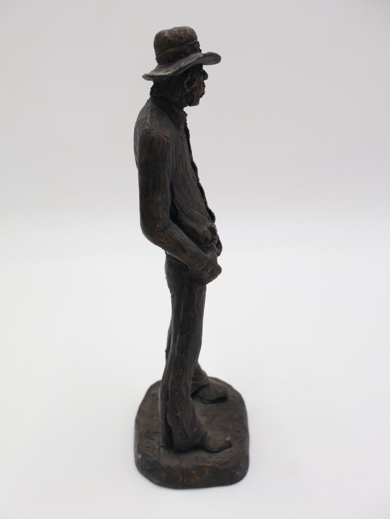 Vintage Michael Garman Western Statue 'Texan' - 8