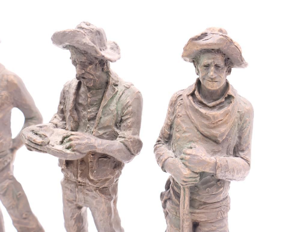 Vintage Michael Garman Complete 'The Frontier' Series Statues - 3