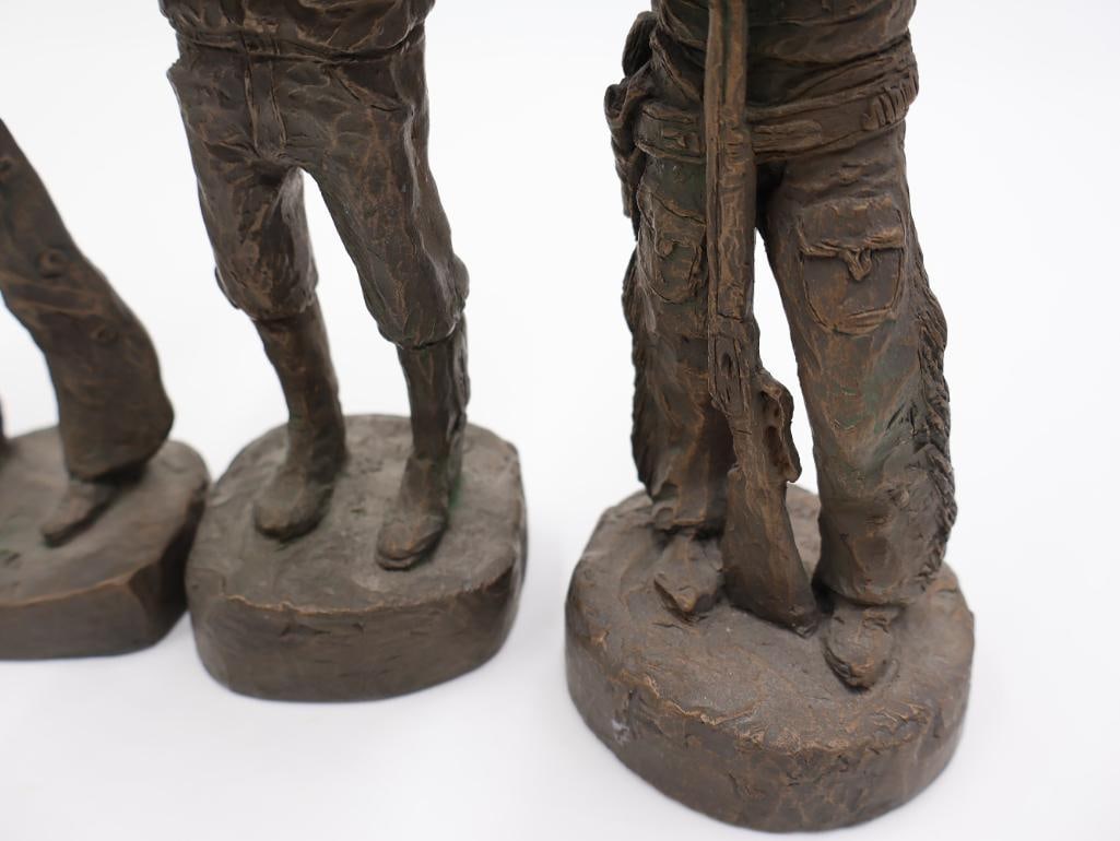 Vintage Michael Garman Complete 'The Frontier' Series Statues - 4