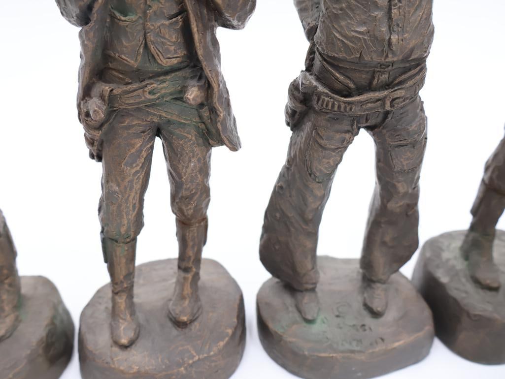 Vintage Michael Garman Complete 'The Frontier' Series Statues - 7