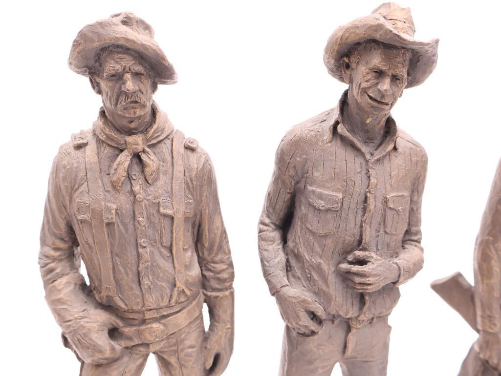 Vintage Michael Garman Complete 'The Cavalry' Series Statues - 4