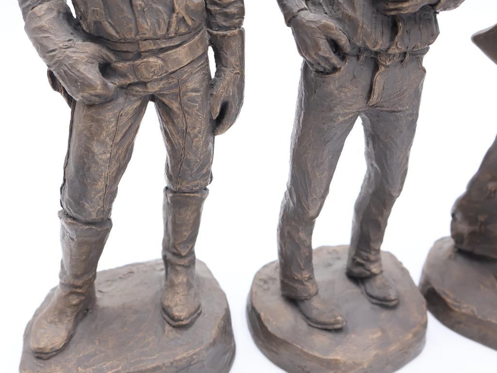 Vintage Michael Garman Complete 'The Cavalry' Series Statues - 5