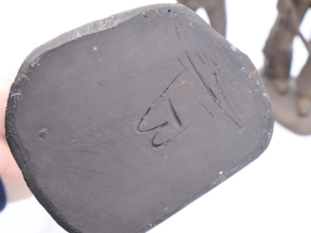 Vintage Michael Garman Complete 'The Cavalry' Series Statues - 9